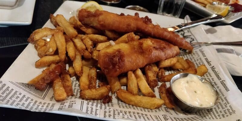 Homestyle Fish and chips menu